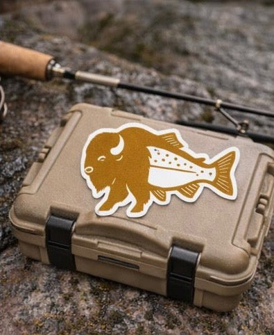 Buffalo Trout Sticker (3")